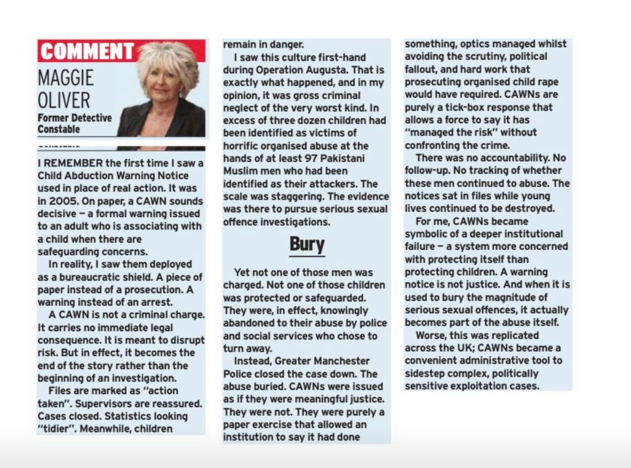 Express opinion piece
