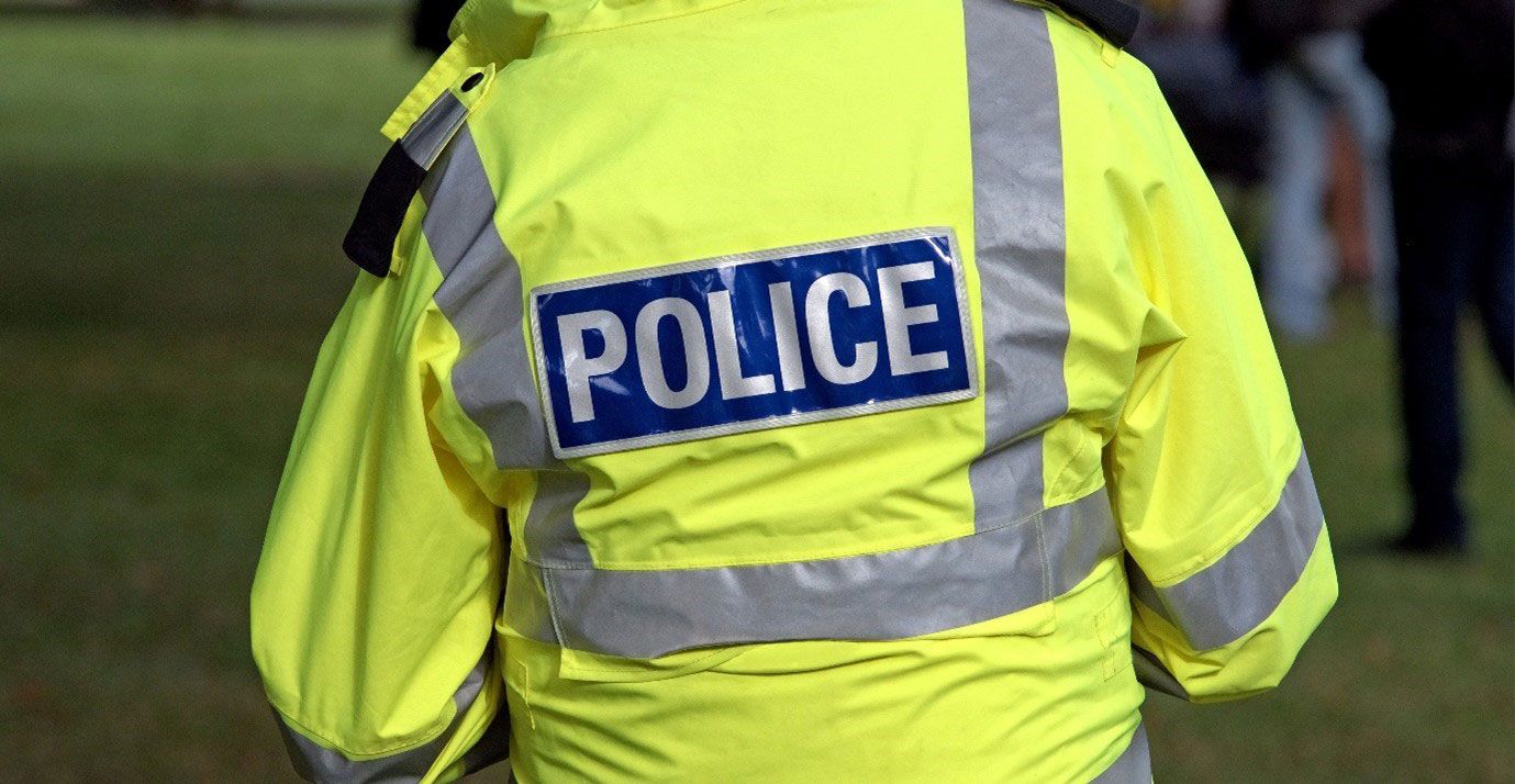 back of police officer